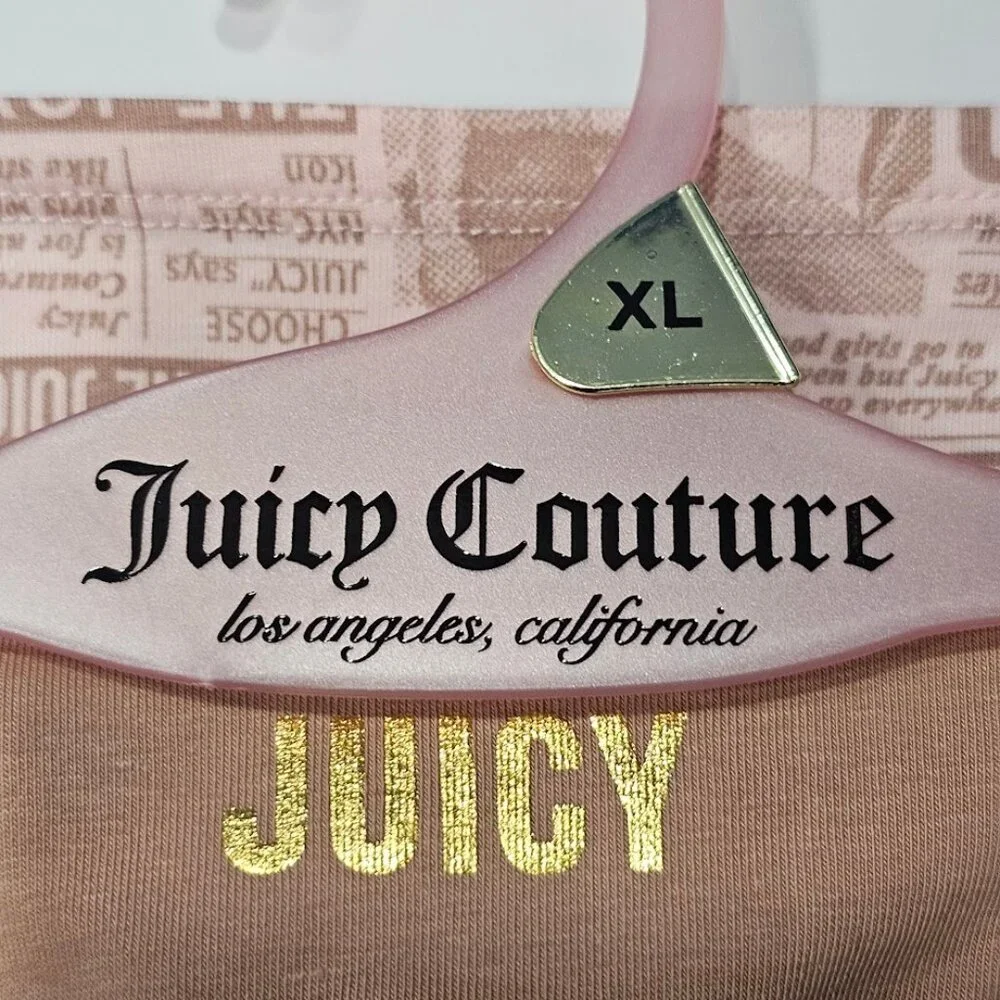 Juicy Couture Boy Shorts Panties 5Pk Logo Underwear Size XL